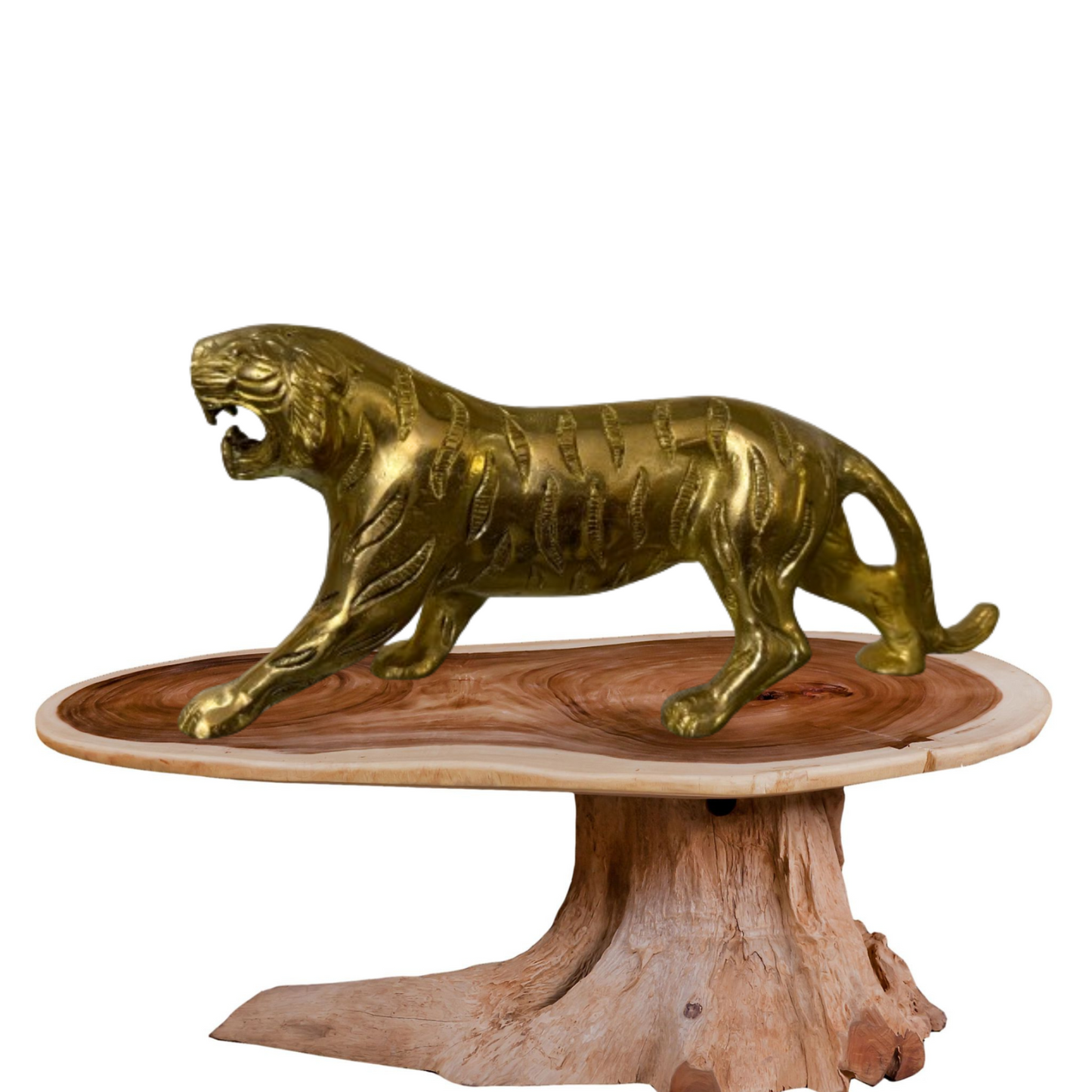 Brass tiger for home decor