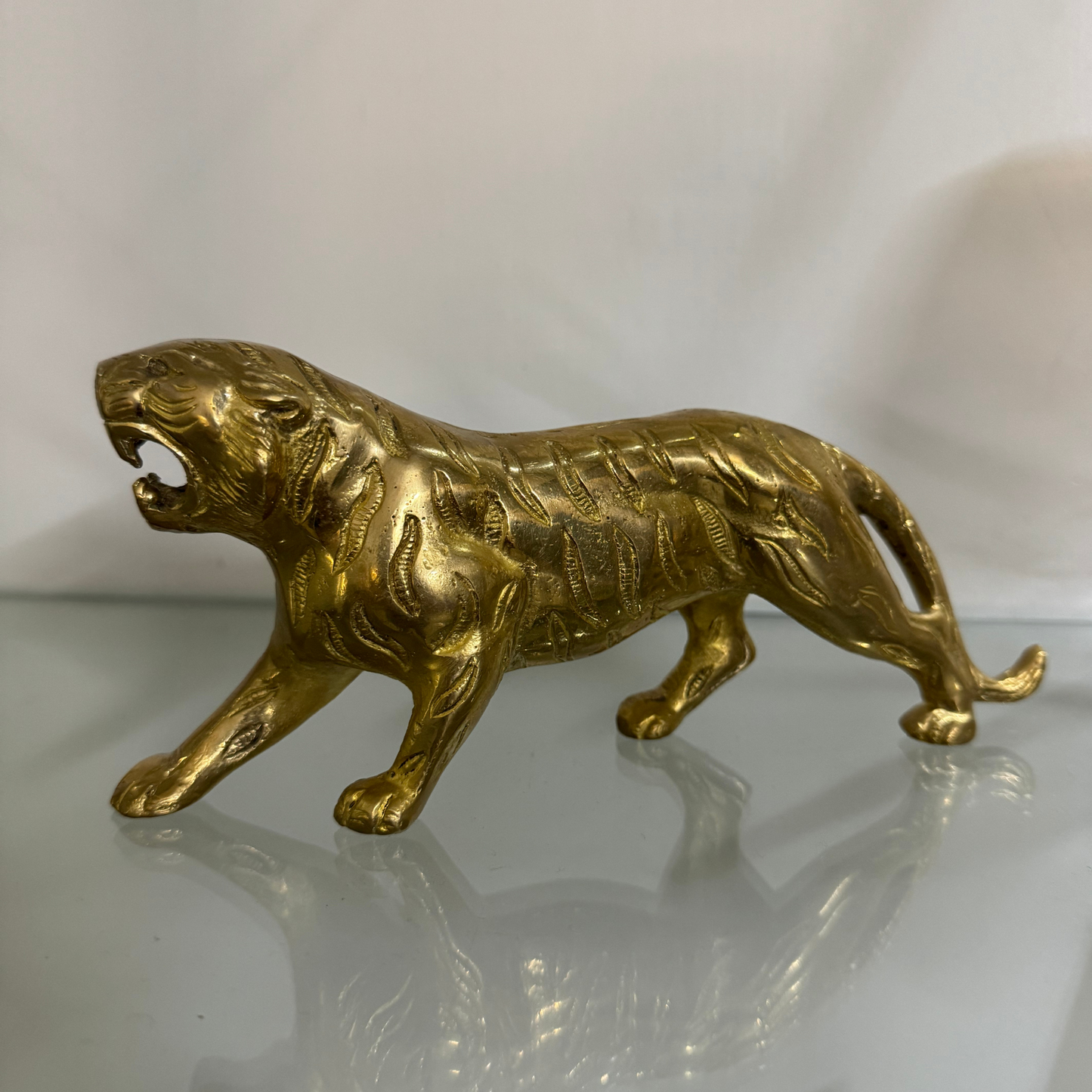 Brass tiger for home decor item