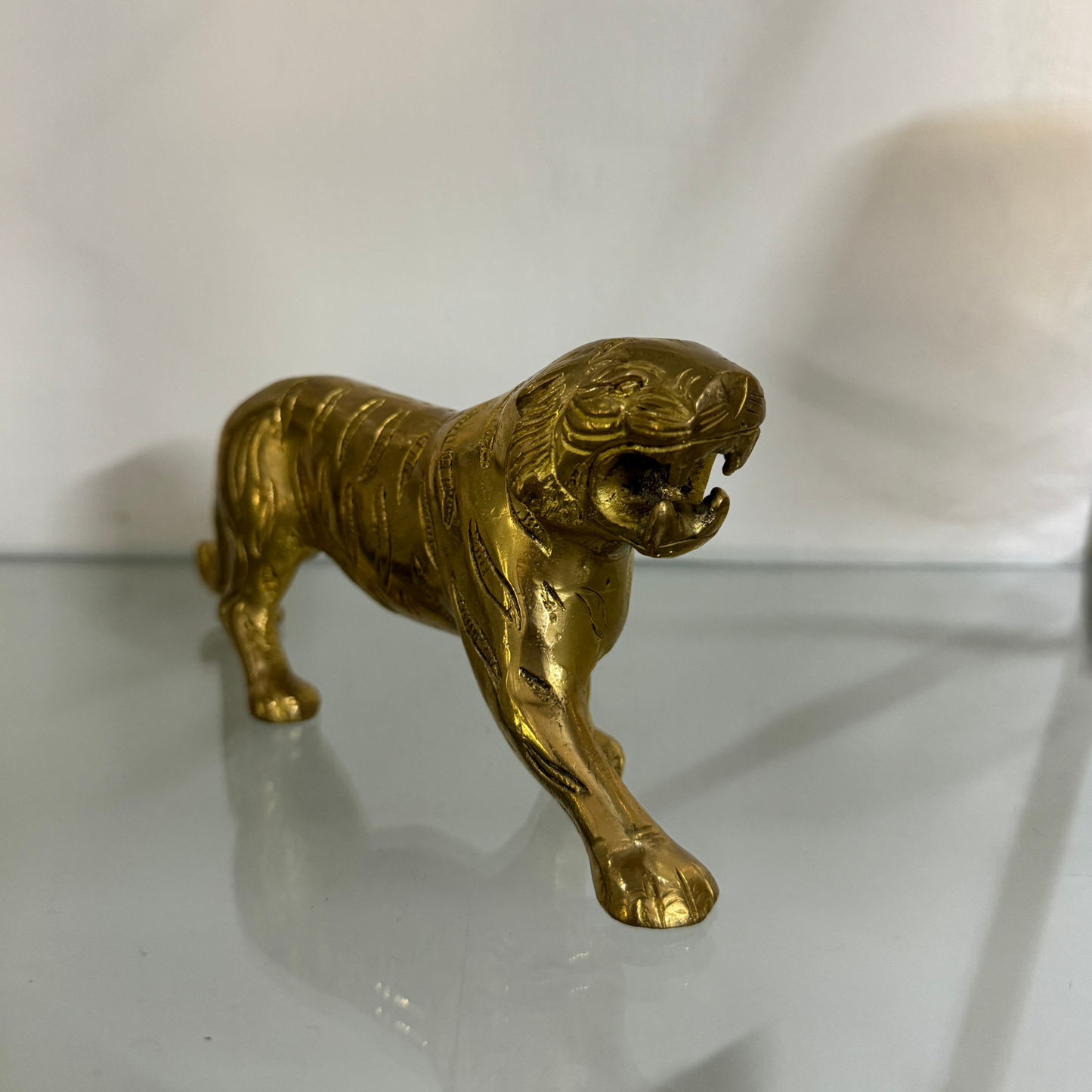 Brass tiger for home decor item online buy