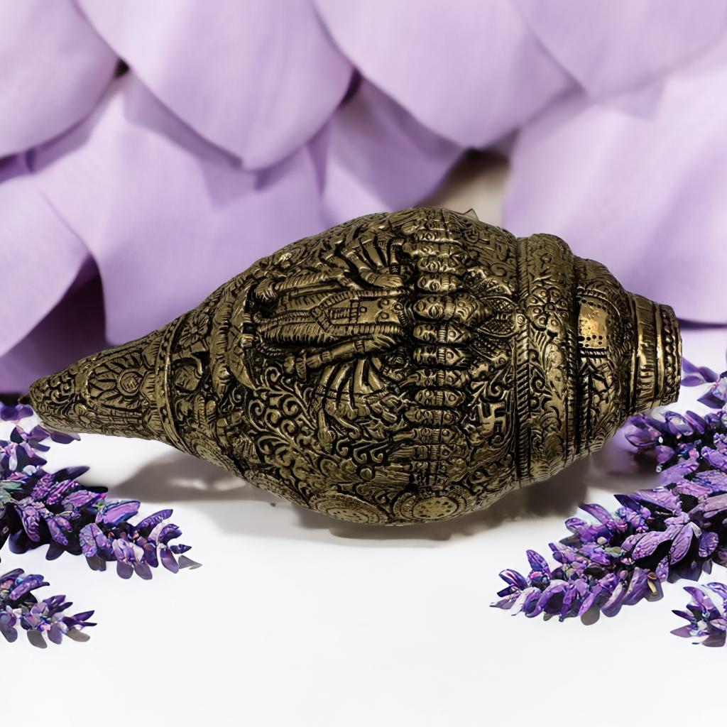 Brass Shankh (Vishwaroop Vishnu)