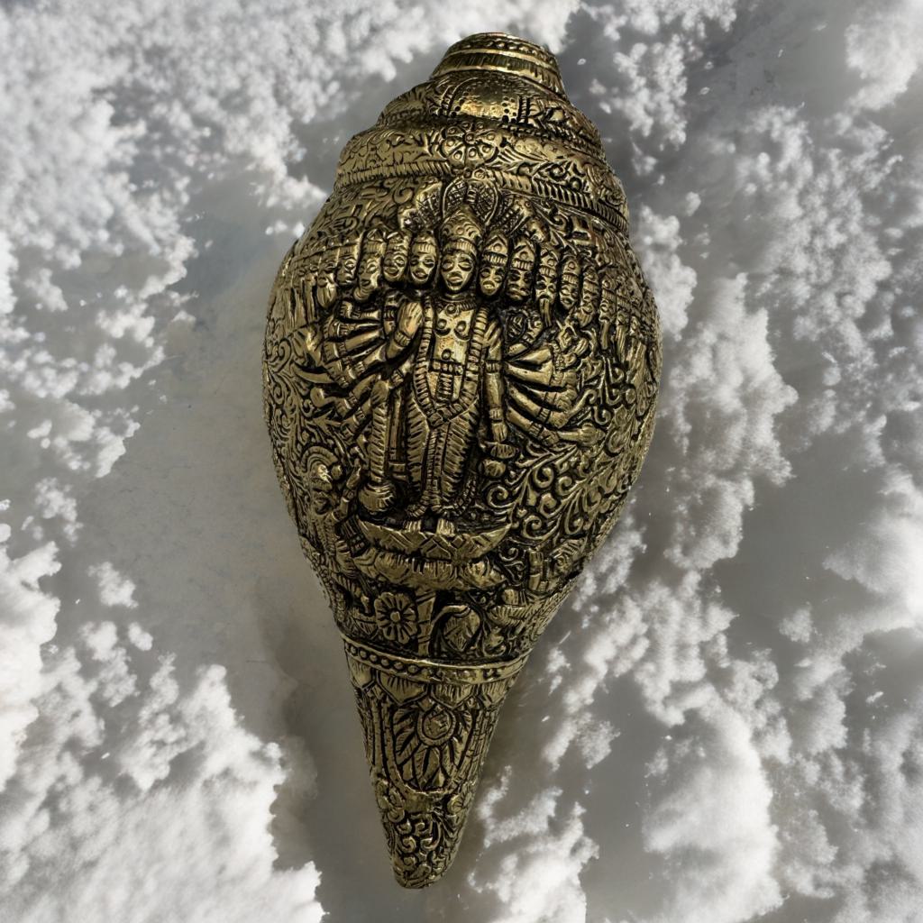 Brass Shankh (Vishwaroop Vishnu)