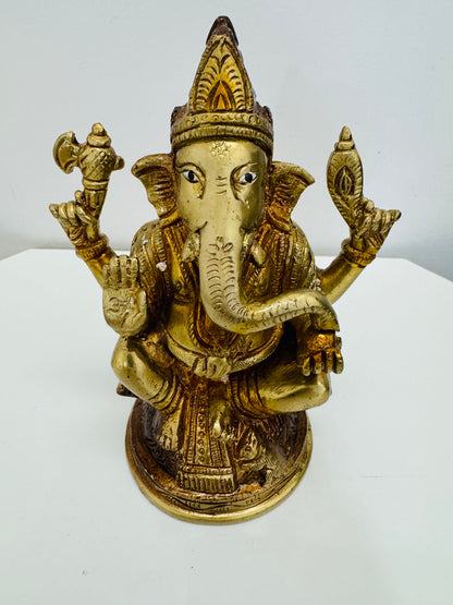 Brass Lord Ganesha Statue