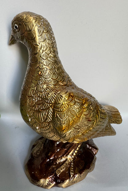 Handcrafted Brass Parrot Décor Item – Traditional Indian Showpiece