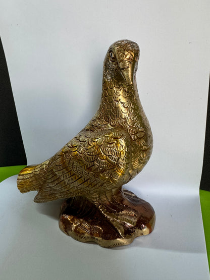 Handcrafted Brass Parrot Décor Item – Traditional Indian Showpiece