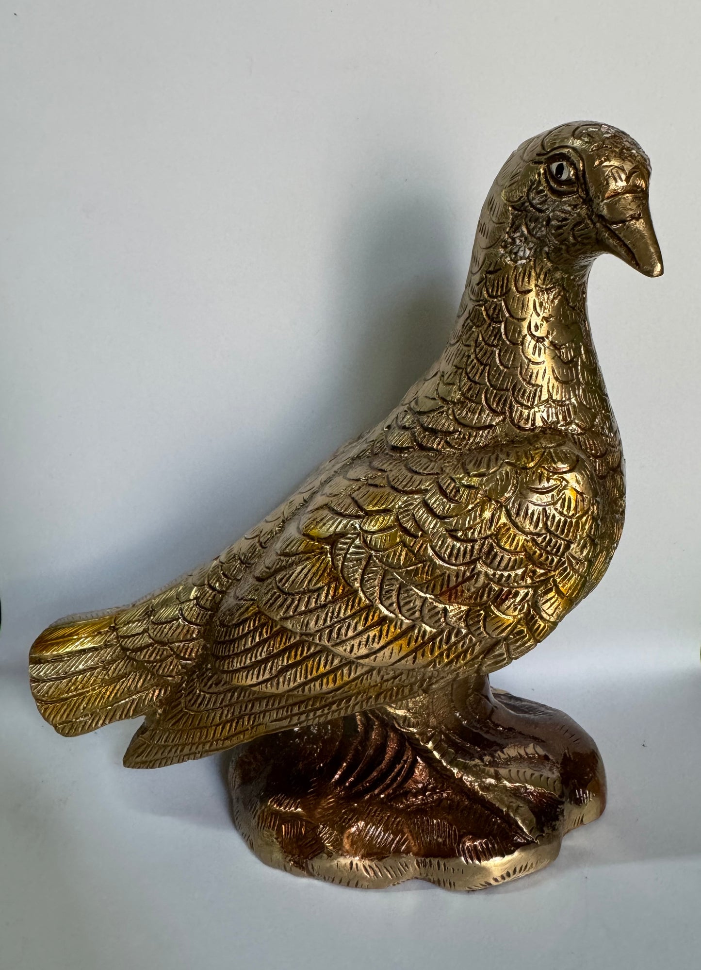 Handcrafted Brass Parrot Décor Item – Traditional Indian Showpiece