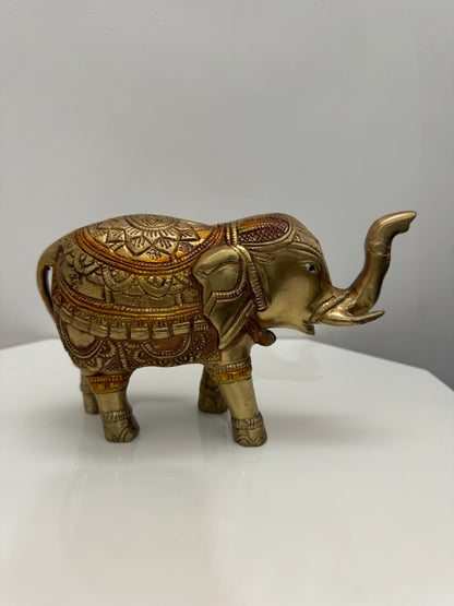 brass elephant statues