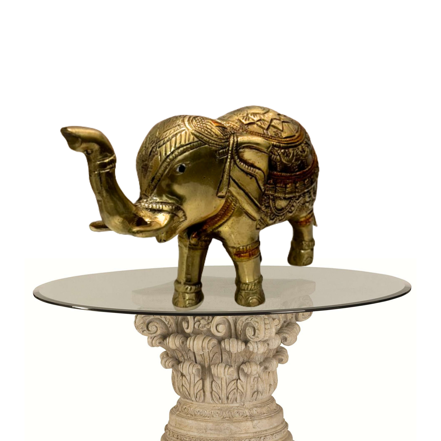 brass elephant statues