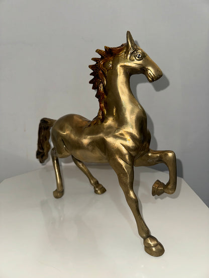 Handcrafted brass Horse