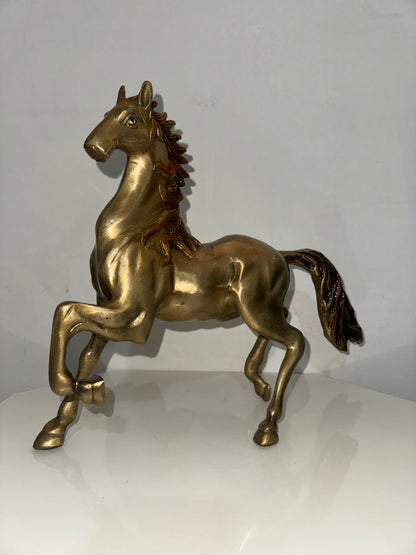 Handcrafted brass Horse