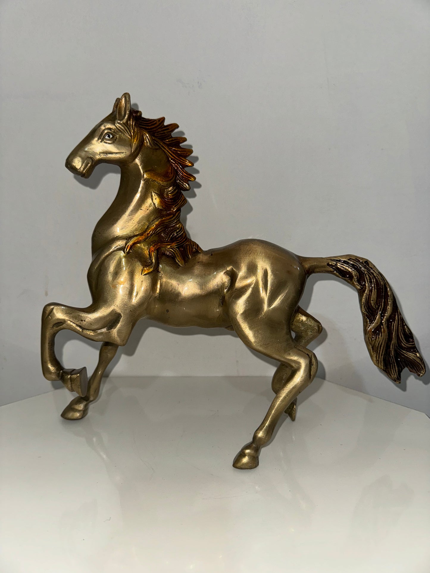 Handcrafted brass Horse