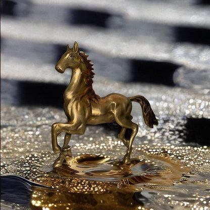 Handcrafted brass Horse