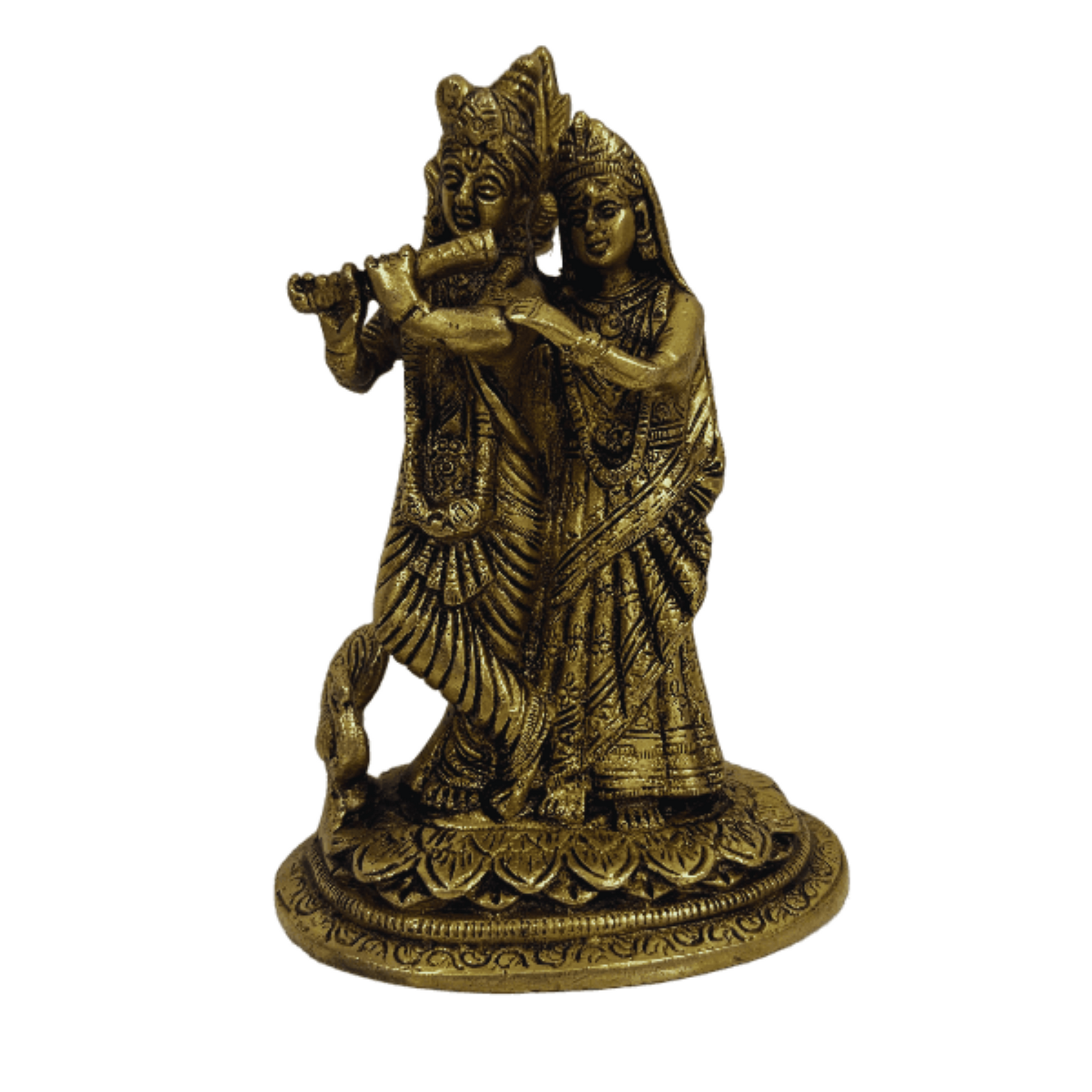 Radhe-Krishna Brass Statue