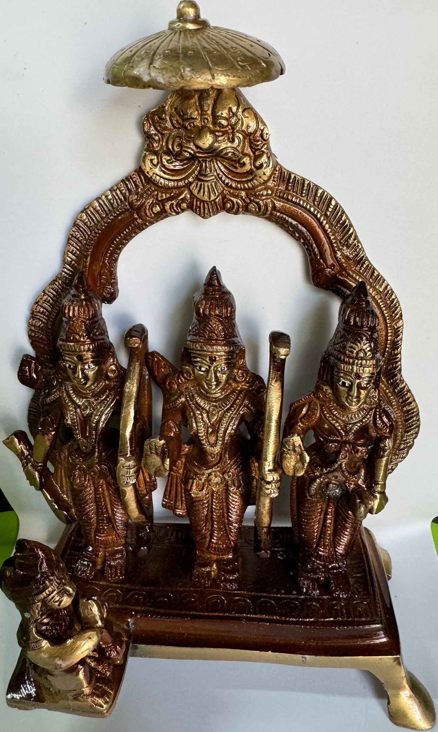 Ram Darbar Idol for Pooja – Brass Statue of Lord Ram, Sita, Lakshman, and Hanuman