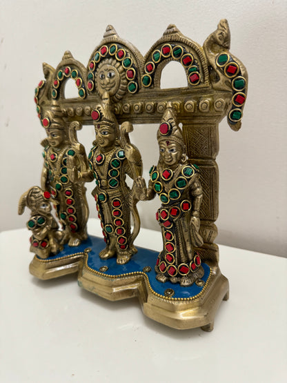 Ram Darbar Brass Murti (Handcrafted)