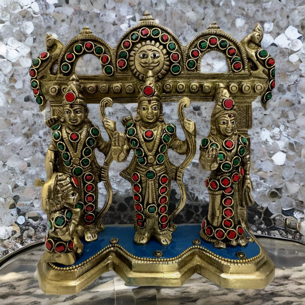 Ram Darbar Brass Murti (Handcrafted)