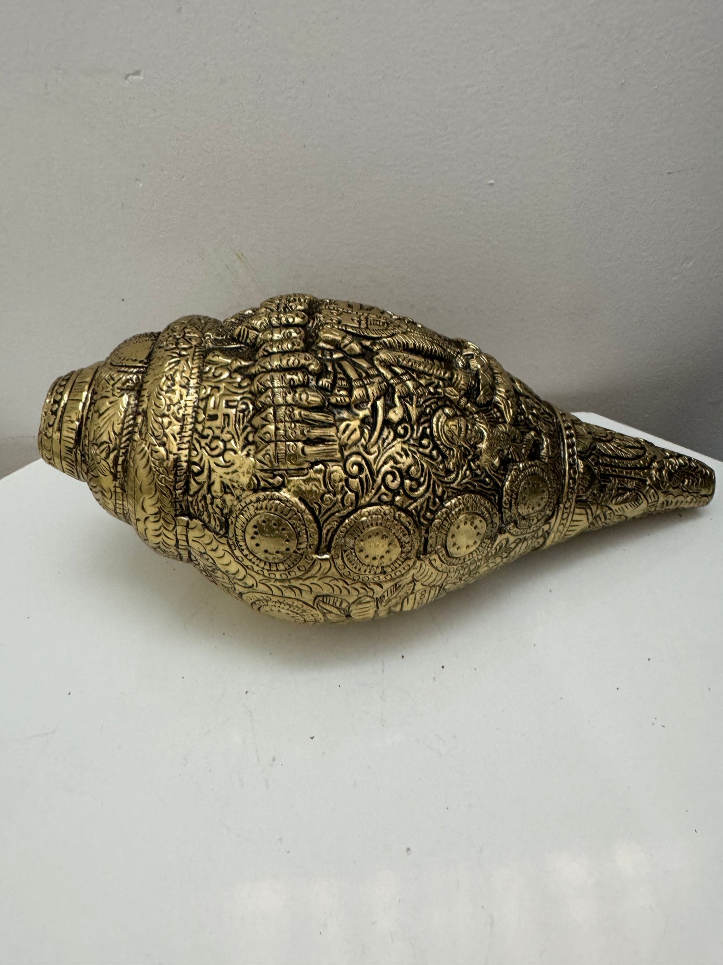 Brass Shankh  (Vishwaroop Vishnu)