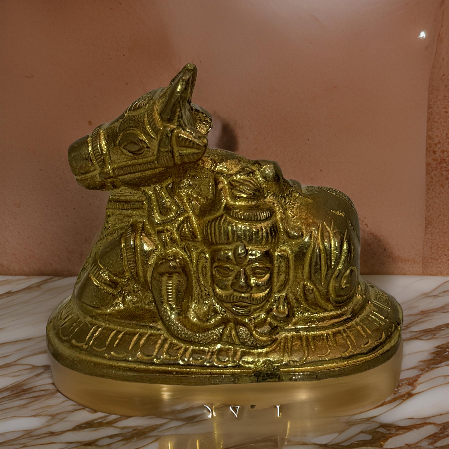 Brass Nandi Statue