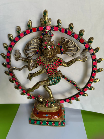 Handcrafted Brass Nataraj Statue – Dancing Shiva for Home Décor