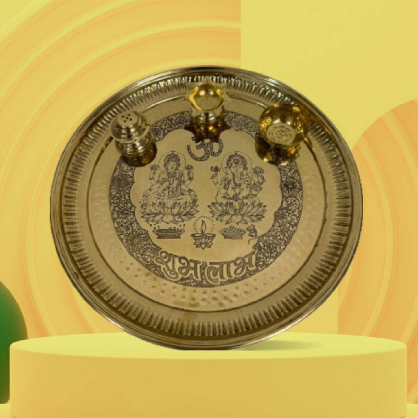 Classic Brass Puja Thali Set